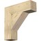 Ekena Millwork Traditional Block Rough Sawn Bracket, Douglas Fir, 6"W x 22"D x 22"H BKT06X22X22TRA05RDF - alternate 1